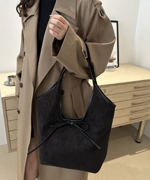 STYLEBLOCK（スタイルブロック）の「スエード調リボン付きトートバッグ（トートバッグ）」