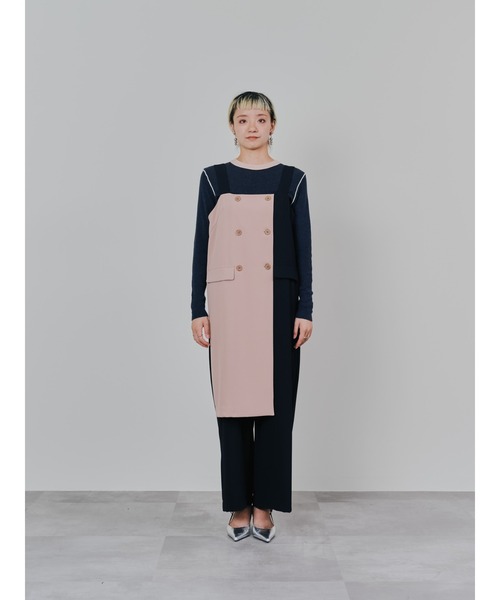 DOLLUPOOPS(ドールアップウップス)の「トレンチライク オールインワン(つなぎ/オールインワン・レディース・ブラック/チャコールグレー・38)」の18枚目の写真