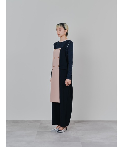 DOLLUPOOPS(ドールアップウップス)の「トレンチライク オールインワン(つなぎ/オールインワン・レディース・ブラック/チャコールグレー・38)」の19枚目の写真