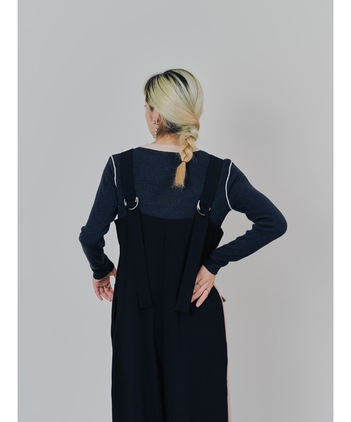 DOLLUPOOPS(ドールアップウップス)の「トレンチライク オールインワン(つなぎ/オールインワン・レディース・ブラック/チャコールグレー・38)」の11枚目の写真