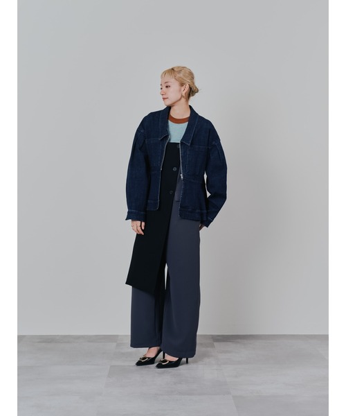 DOLLUPOOPS(ドールアップウップス)の「トレンチライク オールインワン(つなぎ/オールインワン・レディース・ブラック/チャコールグレー・38)」の7枚目の写真