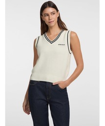 GUESS JEANS Vn Guess J Emb Vest Sweater ベスト レディース