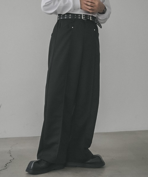 Shoowtime（ショウタイム）の「Center seam slacks pants / センターシームスラックスパンツ（スラックス・メンズ・ホワイト/ブラック・MEDIUM/LARGE/X-LARGE）」の17枚目の写真