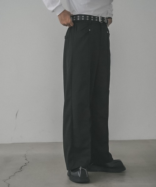 Shoowtime（ショウタイム）の「Center seam slacks pants / センターシームスラックスパンツ（スラックス・メンズ・ホワイト/ブラック・MEDIUM/LARGE/X-LARGE）」の19枚目の写真