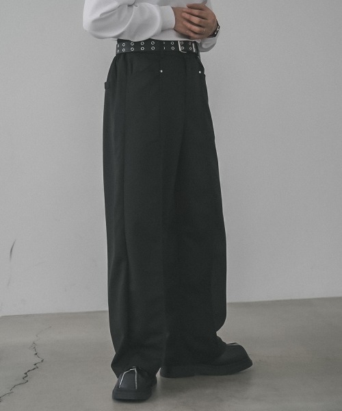 Shoowtime（ショウタイム）の「Center seam slacks pants / センターシームスラックスパンツ（スラックス・メンズ・ホワイト/ブラック・MEDIUM/LARGE/X-LARGE）」の15枚目の写真