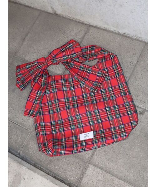 jouetie（ジュエティ）の「パターンリボントートバッグ（トートバッグ・レディース・ブラウン/レッド・FREE）」の8枚目の写真