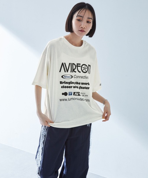MONO-MART（モノマート）の「2WAYリバーシブル ポスターデザイングラフィック半袖Tシャツ（Tシャツ/カットソー・レディース・アイボリー/オフホワイト/ピンク系/スミクロ/ネイビー/ブラック系/オートミール・M/L）」の15枚目の写真