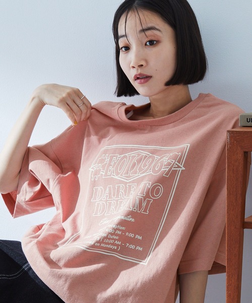 2WAYリバーシブル ポスターデザイングラフィック半袖Tシャツ MONO-MART