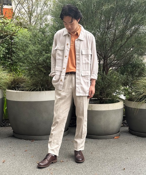 BANANA REPUBLIC FACTORY STORE(バナナリパブリック ファクトリーストア)の「BANANA REPUBLIC FACTORY STORE ヴィンテージスラブポロシャツ(ポロシャツ・メンズ・ホワイト/オレンジ/イエロー/ブルー・S/M/L/XL)」の8枚目の写真