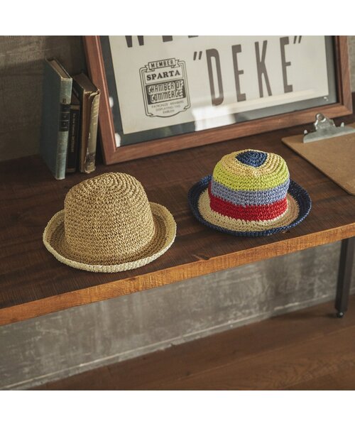 BREEZE(ブリーズ)の「切替ペーパーハット(ハット・キッズ・その他2/ベージュ・50/52/54/56)」の8枚目の写真