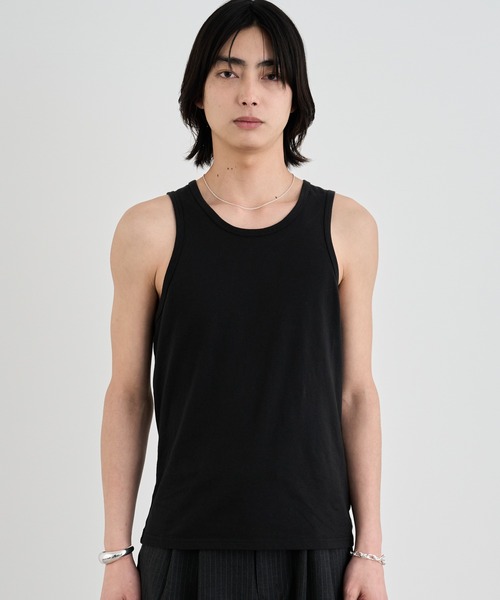   Jeans 黒 タンクトップ S/M セット Slim fit tank top / スリムフィットタンクトップ（タンクトップ