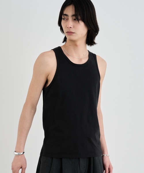 SINSS（シンス）の「Slim fit tank top / スリムフィットタンクトップ（タンクトップ・メンズ・ブラック/ホワイト・LARGE/MEDIUM/SMALL）」の7枚目の写真