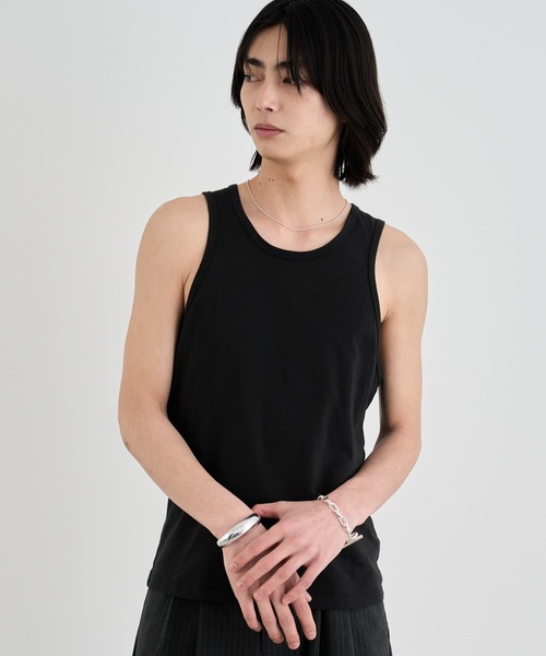SINSS（シンス）の「Slim fit tank top / スリムフィットタンクトップ（タンクトップ・メンズ・ブラック/ホワイト・LARGE/MEDIUM/SMALL）」の9枚目の写真