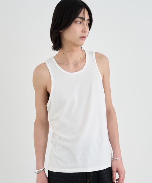 SINSS（シンス）の「Slim fit tank top / スリムフィットタンクトップ（タンクトップ・メンズ・ブラック/ホワイト・LARGE/MEDIUM/SMALL）」の4枚目の写真