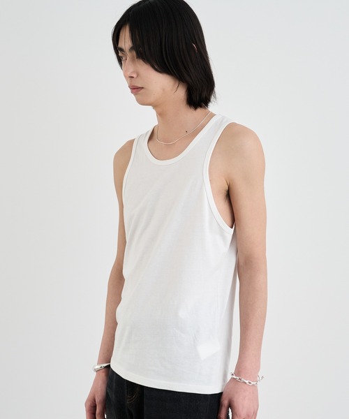 SINSS（シンス）の「Slim fit tank top / スリムフィットタンクトップ（タンクトップ・メンズ・ブラック/ホワイト・LARGE/MEDIUM/SMALL）」の5枚目の写真