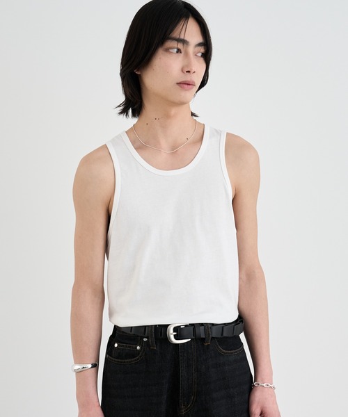 SINSS（シンス）の「Slim fit tank top / スリムフィットタンクトップ（タンクトップ・メンズ・ブラック/ホワイト・LARGE/MEDIUM/SMALL）」の16枚目の写真