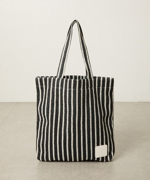 PAPILLONNER（パピヨネ）の「ラフィアビッグトート（トートバッグ・レディース・ブラック/ベージュ・FREE）」の18枚目の写真