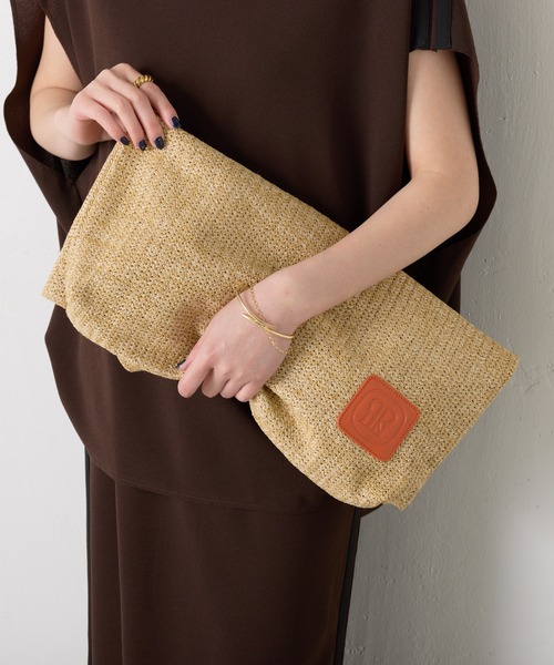 PAPILLONNER（パピヨネ）の「ラフィアビッグトート（トートバッグ・レディース・ブラック/ベージュ・FREE）」の17枚目の写真