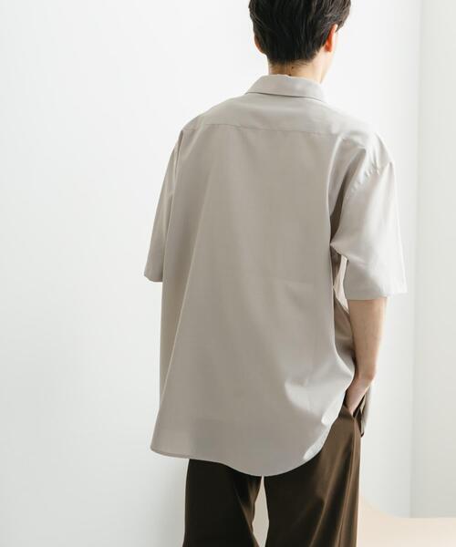SENSE OF PLACE by URBAN RESEARCH（センスオブプレイスバイアーバンリサーチ）の「クイックドライレギュラーカラーS/Sシャツ（シャツ/ブラウス・メンズ・ライトベージュ/ブルー/カーキ/ブラック・MEDIUM/LARGE）」の18枚目の写真