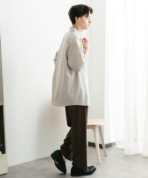 SENSE OF PLACE by URBAN RESEARCH（センスオブプレイスバイアーバンリサーチ）の「クイックドライレギュラーカラーS/Sシャツ（シャツ/ブラウス・メンズ・ライトベージュ/ブルー/カーキ/ブラック・MEDIUM/LARGE）」の20枚目の写真