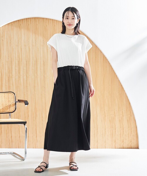 coen(コーエン)の「【C.mt】ドッキングワンピース(ワンピース・レディース・ブラック/ベージュ/オリーブ・L/M)」の10枚目の写真