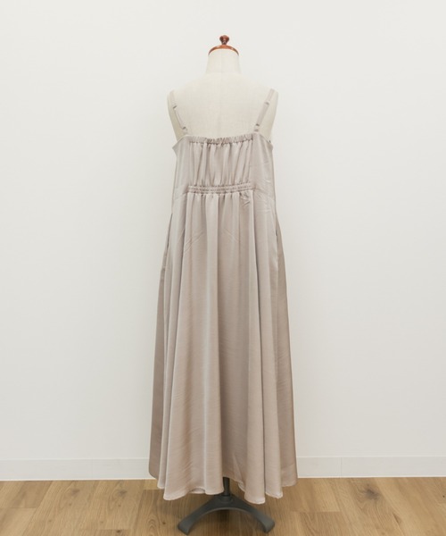 CLETTE(クレット)の「レース使いキャミワンピース(ワンピース・レディース・ベージュ/チェック/ストライプ/ブラック・3L/LL/4L)」の16枚目の写真