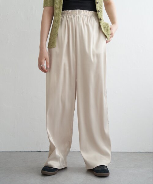 VENCEEXCHANGE（ヴァンスエクスチェンジ）の「サテンサイドラインパンツ（その他パンツ・レディース・グレー/ブラック/アイボリー/ピンク・FREE）」の2枚目の写真