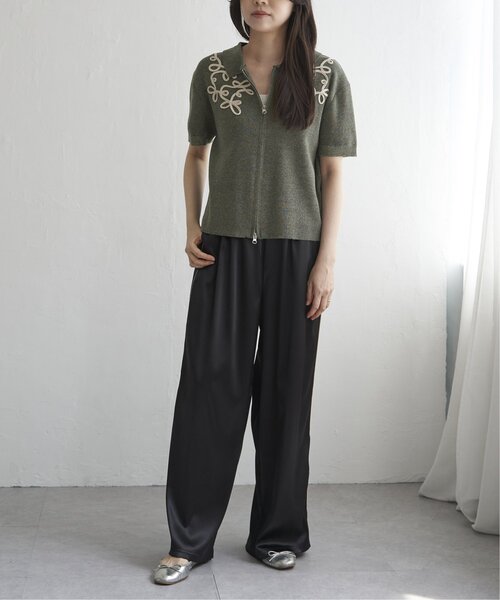 VENCEEXCHANGE（ヴァンスエクスチェンジ）の「サテンサイドラインパンツ（その他パンツ・レディース・グレー/ブラック/アイボリー/ピンク・FREE）」の11枚目の写真