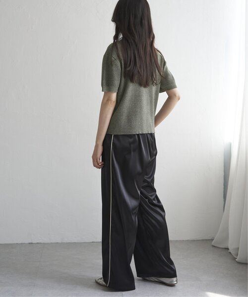 VENCEEXCHANGE（ヴァンスエクスチェンジ）の「サテンサイドラインパンツ（その他パンツ・レディース・グレー/ブラック/アイボリー/ピンク・FREE）」の12枚目の写真