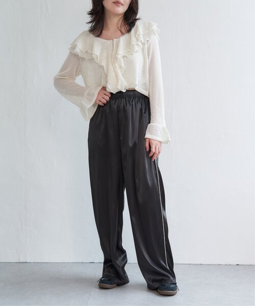 VENCEEXCHANGE（ヴァンスエクスチェンジ）の「サテンサイドラインパンツ（その他パンツ・レディース・グレー/ブラック/アイボリー/ピンク・FREE）」の14枚目の写真