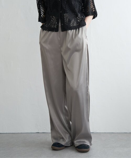 VENCEEXCHANGE（ヴァンスエクスチェンジ）の「サテンサイドラインパンツ（その他パンツ・レディース・グレー/ブラック/アイボリー/ピンク・FREE）」の15枚目の写真