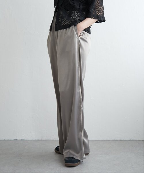 VENCEEXCHANGE（ヴァンスエクスチェンジ）の「サテンサイドラインパンツ（その他パンツ・レディース・グレー/ブラック/アイボリー/ピンク・FREE）」の16枚目の写真