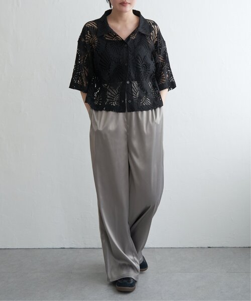 VENCEEXCHANGE（ヴァンスエクスチェンジ）の「サテンサイドラインパンツ（その他パンツ・レディース・グレー/ブラック/アイボリー/ピンク・FREE）」の18枚目の写真