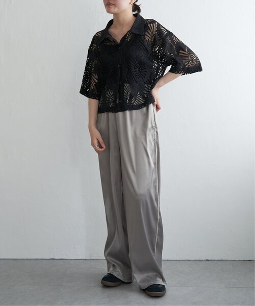 VENCEEXCHANGE（ヴァンスエクスチェンジ）の「サテンサイドラインパンツ（その他パンツ・レディース・グレー/ブラック/アイボリー/ピンク・FREE）」の19枚目の写真