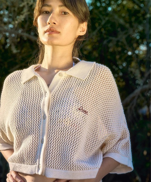 RVCA レディース OHANA SUMMER KNIT SHIRTS セーター 【2025年夏モデル】/ルーカクロップド丈ニットシャツ
