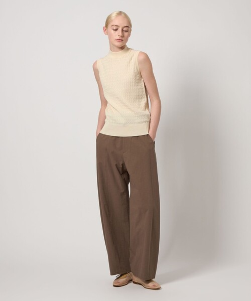 ニット セーター 「Steven Alan」ケーブル ハイネック ノースリーブ ニット レディース STEVEN ALAN ニット セーター 「Steven Alan」ケーブル