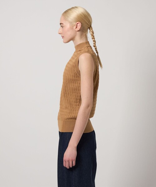 ＜Steven Alan＞ケーブル ハイネック ノースリーブ ニット Steven Alan＞ケーブル ハイネック ノースリーブ ニット（ニット