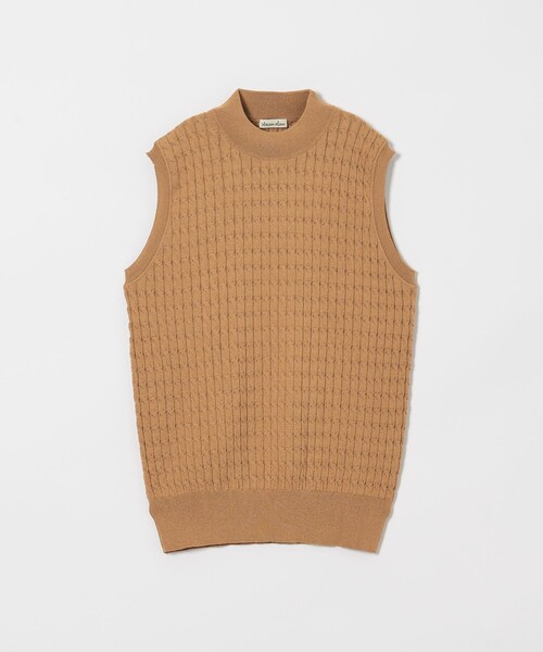 Steven Alan＞ケーブル ハイネック ノースリーブ ニット（ニット