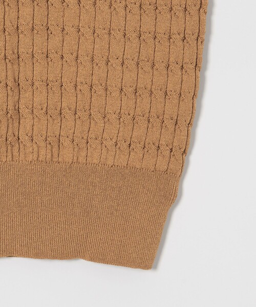 Steven Alan＞ケーブル ハイネック ノースリーブ ニット（ニット