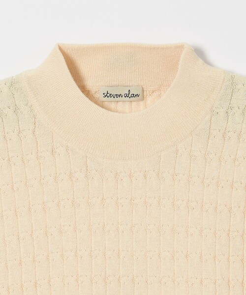 Steven Alan＞ケーブル ハイネック ノースリーブ ニット（ニット