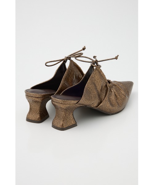 THROW by SLY（スローバイスライ）の「THROW GATHER HOLE MULE ギャザー ホール ミュール（サンダル・レディース・ゴールド/ブラック・SMALL/MEDIUM/LARGE）」の10枚目の写真