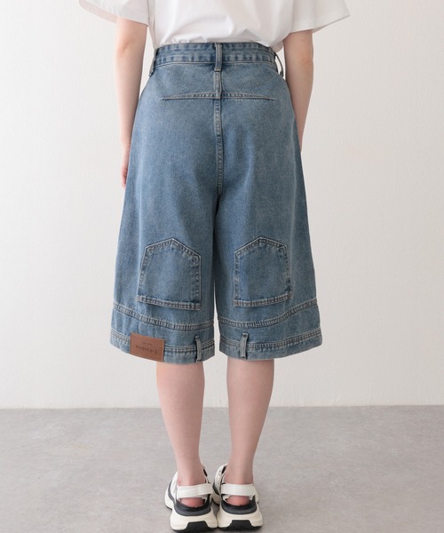 2色 デニム パンツ ウォッシュ加工 ハイウエスト ストリート 6 ストリート ウォッシュ加工 星デニムパンツ P263 | wshot