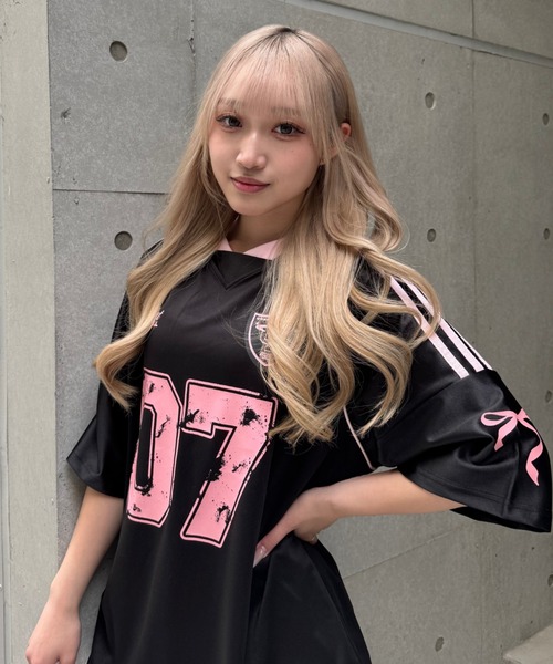 M!LK Ribbon Tシャツ 楽天市場】m.m.o(エムエムオー) レディース太ステッチロゴ刺繍五