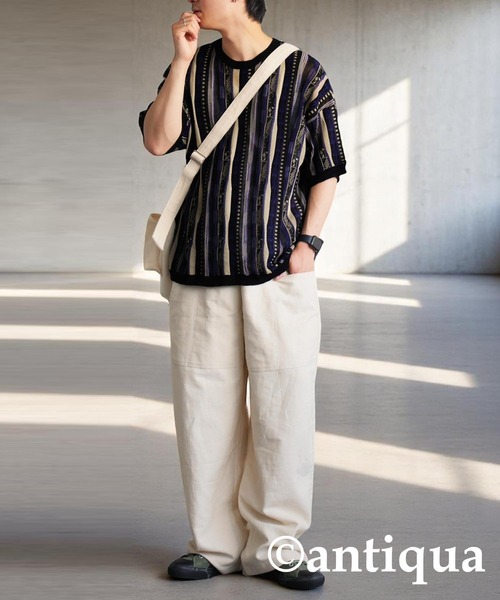 antiqua(アンティカ)の「クージーシアーニット(ニット/セーター・レディース・ブラックミックス・ONESIZE)」の19枚目の写真