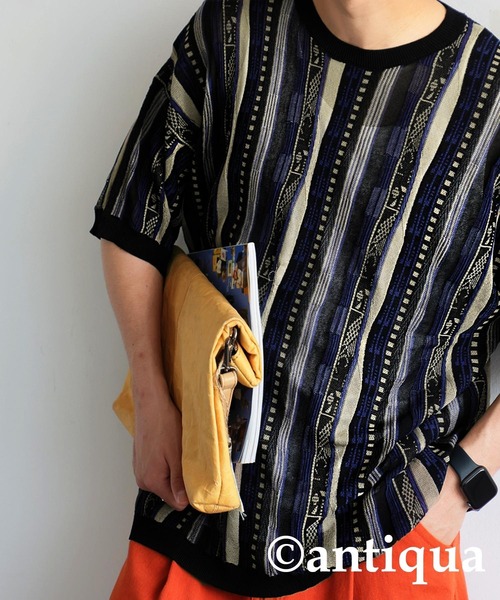 antiqua(アンティカ)の「クージーシアーニット(ニット/セーター・レディース・ブラックミックス・ONESIZE)」の20枚目の写真