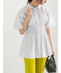 Te chichi | 【松井愛莉着用】バルーンスリーブシャツチュニック(シャツ/ブラウス)