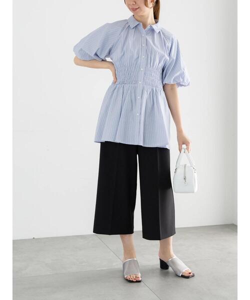 Te chichi（テチチ）の「【松井愛莉着用】バルーンスリーブシャツチュニック（シャツ/ブラウス・レディース・オフホワイト/ブルー/ネイビー・F）」の19枚目の写真