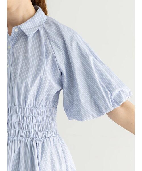 Te chichi（テチチ）の「【松井愛莉着用】バルーンスリーブシャツチュニック（シャツ/ブラウス・レディース・オフホワイト/ブルー/ネイビー・F）」の12枚目の写真