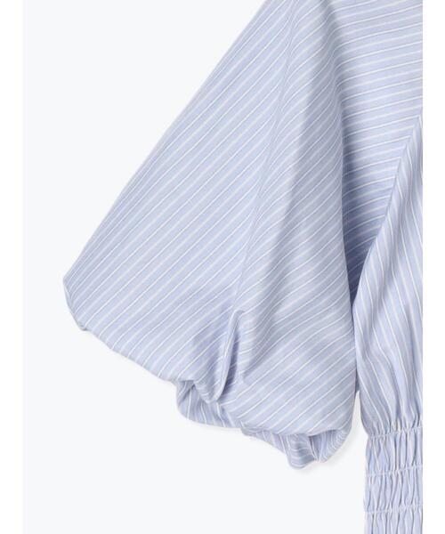 Te chichi（テチチ）の「【松井愛莉着用】バルーンスリーブシャツチュニック（シャツ/ブラウス・レディース・オフホワイト/ブルー/ネイビー・F）」の9枚目の写真