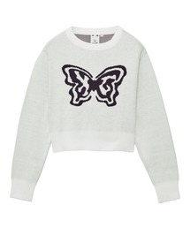 X-girl | BUTTERFLY XG LOGO COMPACT KNIT TOP(ニット/セーター)
